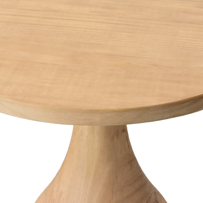 Mila Side Table by Arch & Plane in natural. Made from pine wood in a transitional style.