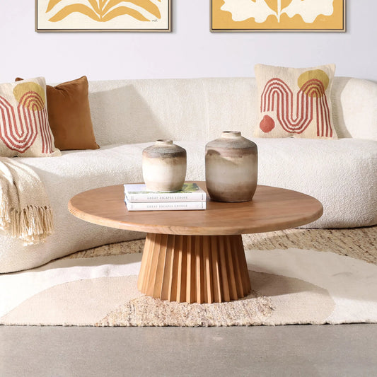 Highland Coffee Table by Arch & Plane in natural. Made from pine wood in a unique style.