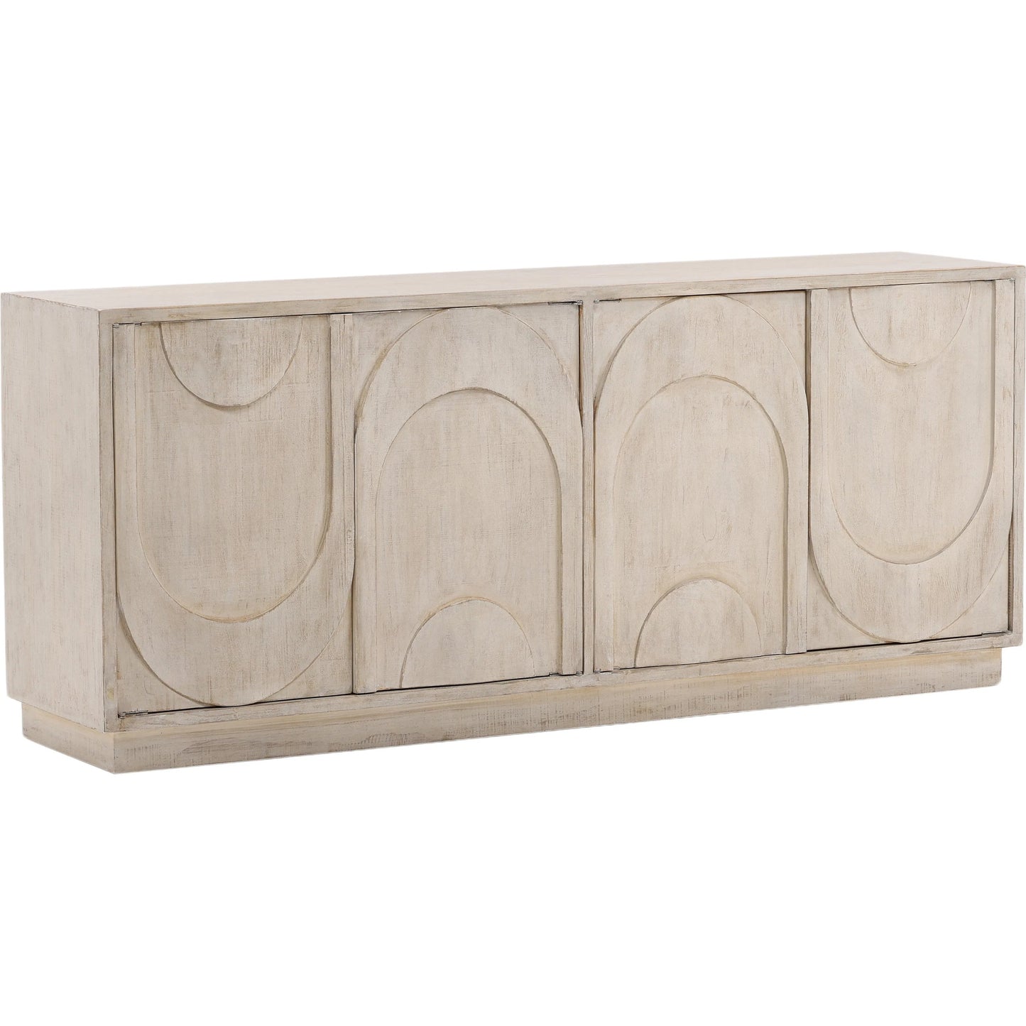 001 SI-2350795 | Primary Silo | Virgie Sideboard by Arch & Plane in light warm wash. Made from reclaimed pine wood in a transitional style.