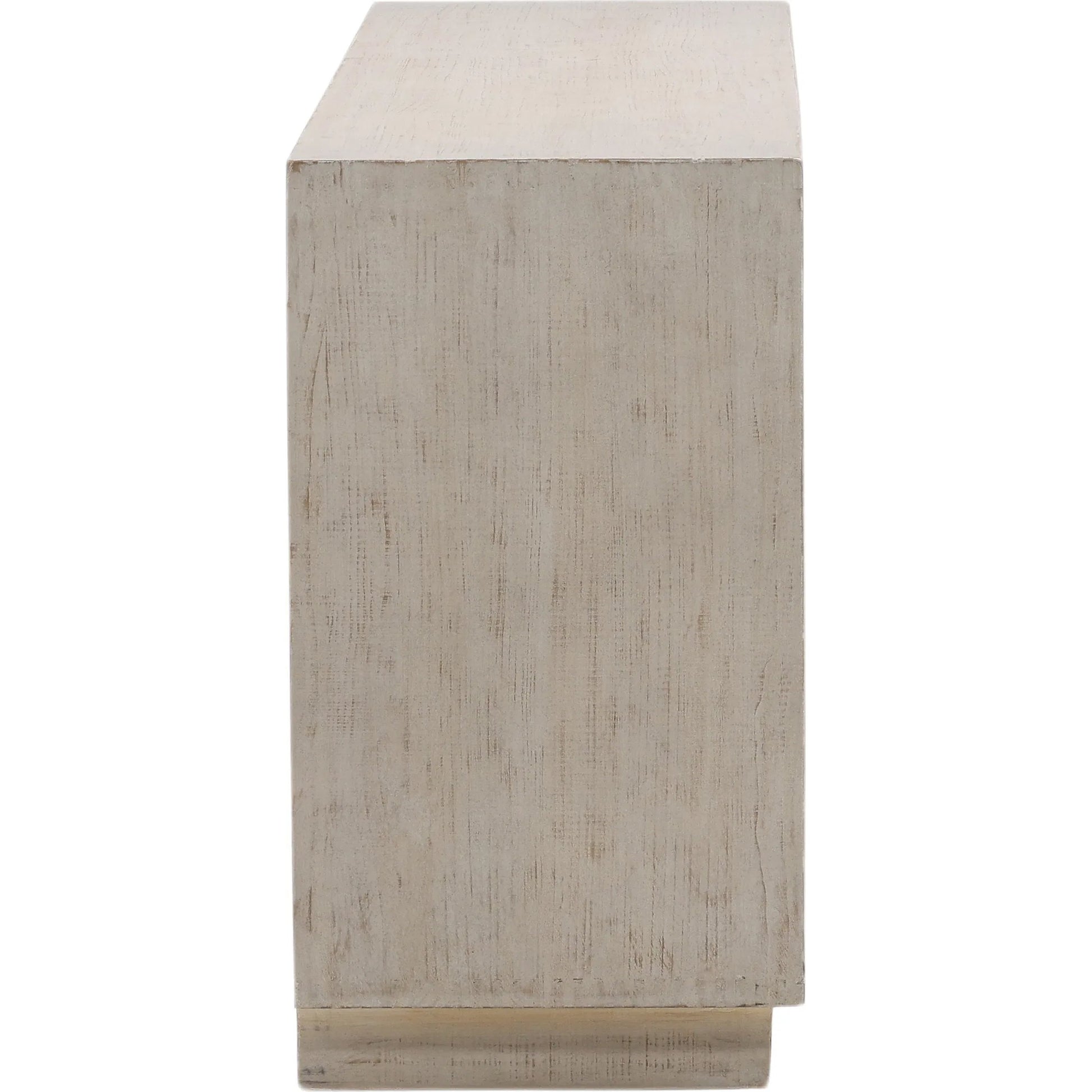 Virgie Sideboard by Arch & Plane in light warm wash. Made from reclaimed pine wood in a transitional style.