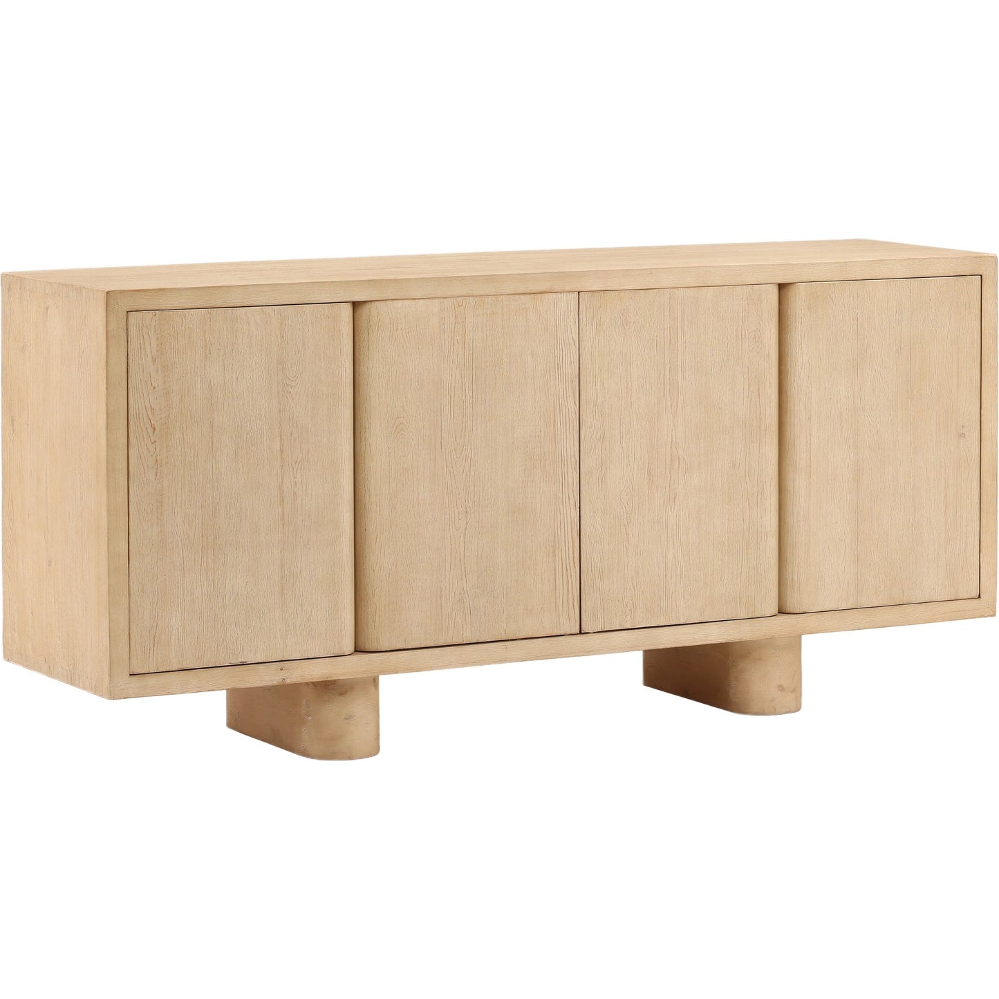 001 SI-2350797 | Primary Silo | Vidal Sideboard by Arch & Plane in light natural. Made from reclaimed pine wood in a transitional style.
