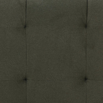 Poppy Sofa by Arch & Plane in mohair olive. Made from faux mohair fabric in a unique style.