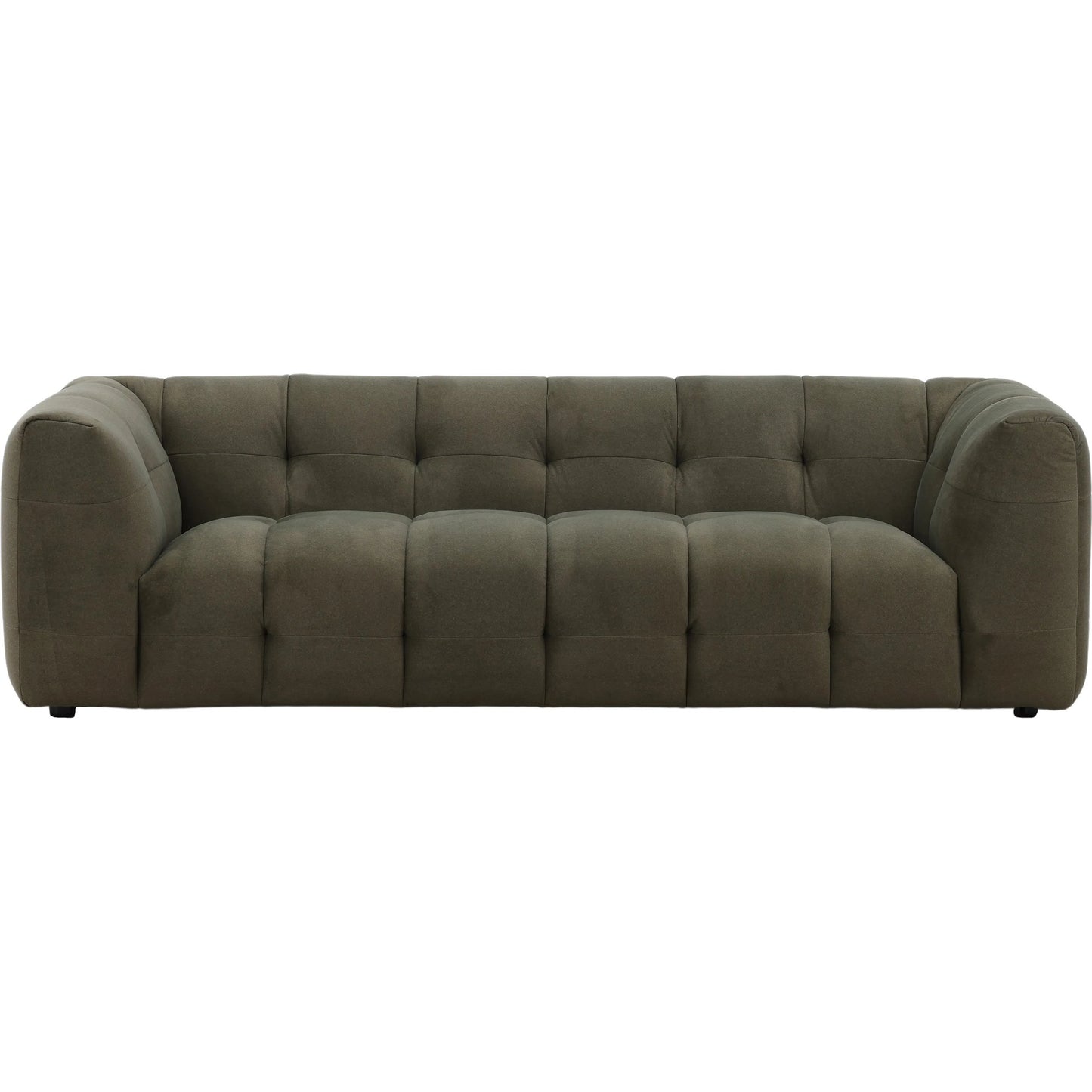 004 SI-2350802 | Additional Silo | Poppy Sofa by Arch & Plane in mohair olive. Made from faux mohair fabric in a unique style.