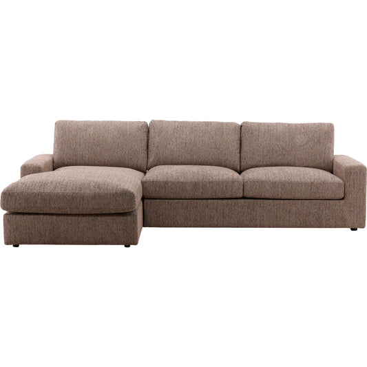 Bryce Chaise Sectional by Arch & Plane. Made from chenille fabric in a unique style.