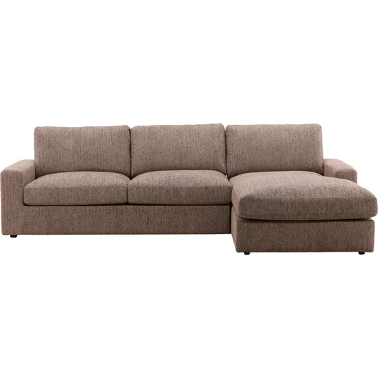 Bryce Chaise Sectional by Arch & Plane. Made from chenille fabric in a unique style.