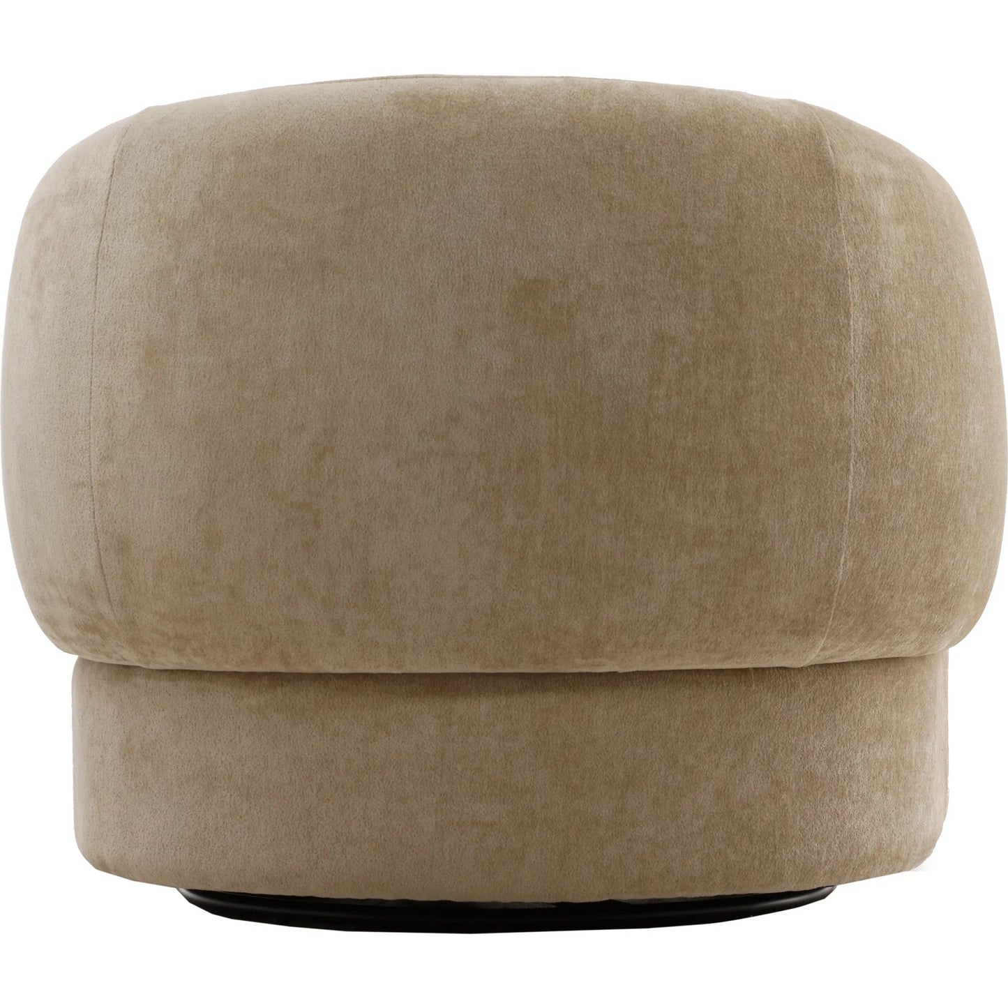 004 SI-2440601 | Additional Silo | Elenor Swivel Chair by Arch & Plane in jasper sand. Made from chenille fabric, rubber wood in a transitional style.