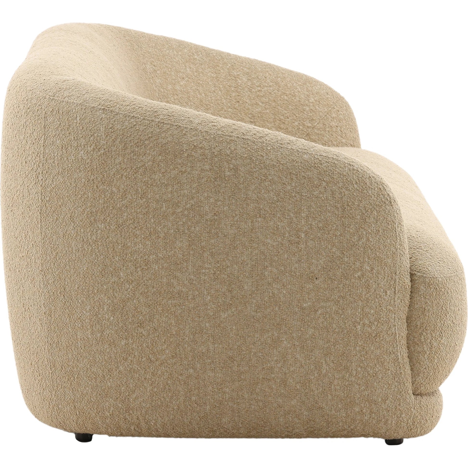Pershing Sofa by Arch & Plane. Made from chunky boucle fabric in a transitional style.