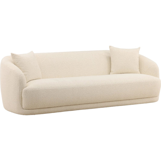 Pershing Sofa by Arch & Plane. Made from chunky boucle fabric in a transitional style.
