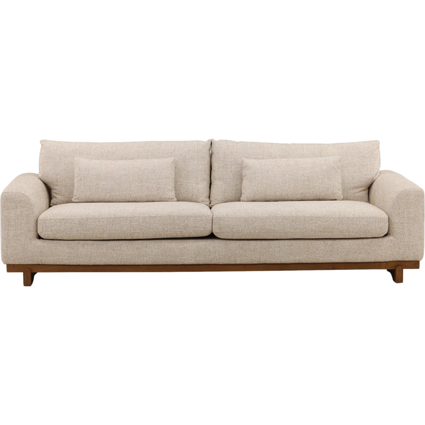 002 SI-2532927 | Additional Silo | Elvie Sofa by Arch & Plane in field fawn. Made from tweed fabric, elm wood in a unique style.