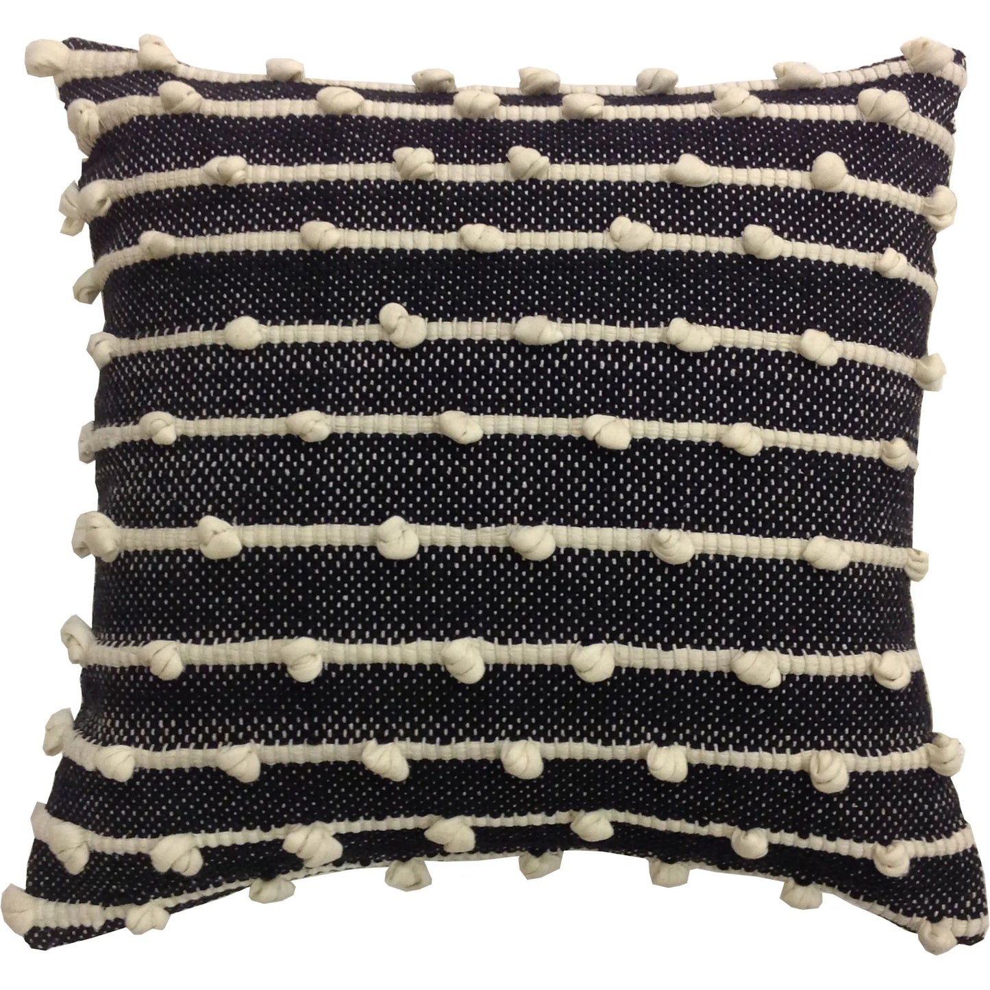 001 SI-2350816 | Primary Silo | Sigrid Pillow by Arch & Plane in black, ivory. Made from cotton in a rustic style.