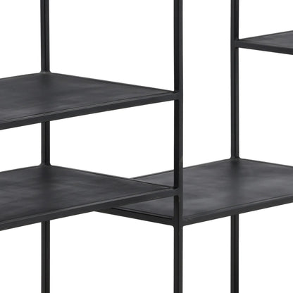 Micah Bookcase by Arch & Plane in black. Made from metal in a modern style.