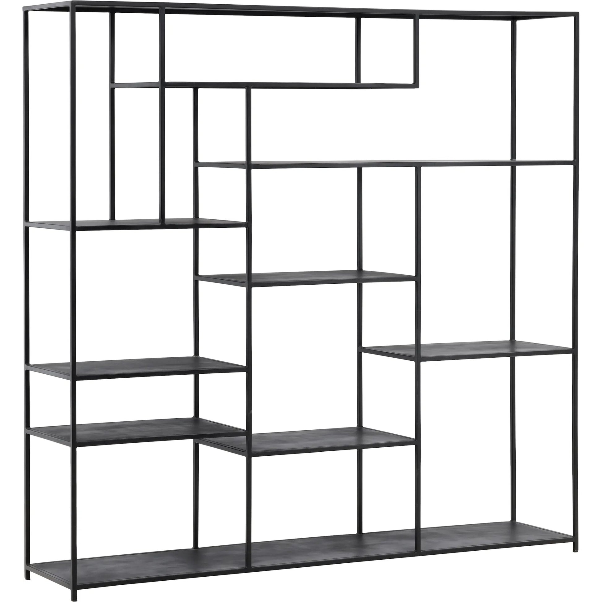 Micah Bookcase by Arch & Plane in black. Made from metal in a modern style.