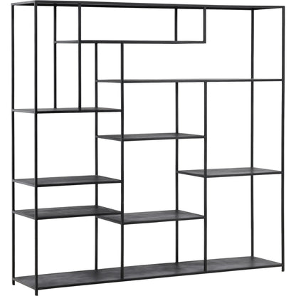 Micah Bookcase by Arch & Plane in black. Made from metal in a modern style.