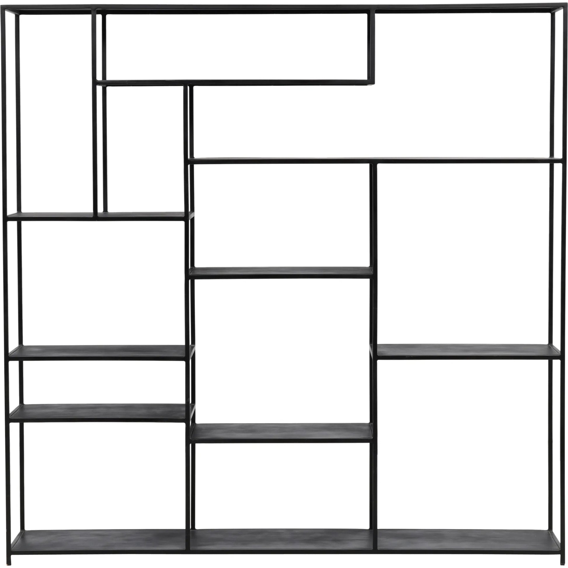 Micah Bookcase by Arch & Plane in black. Made from metal in a modern style.