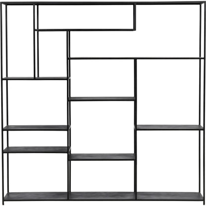Micah Bookcase by Arch & Plane in black. Made from metal in a modern style.
