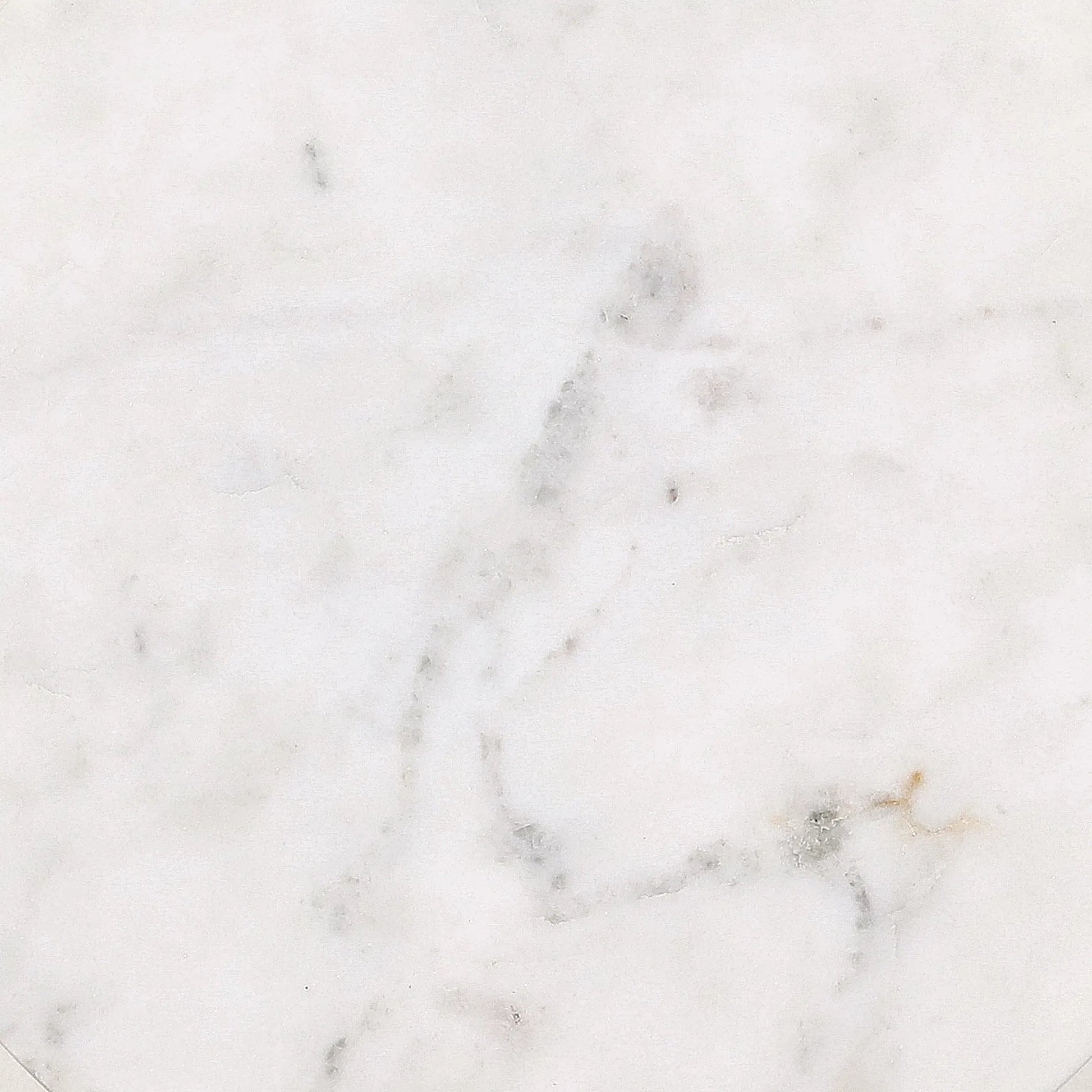 Amira End Table by Arch & Plane in white, antique brass. Made from marble, iron in a modern style.