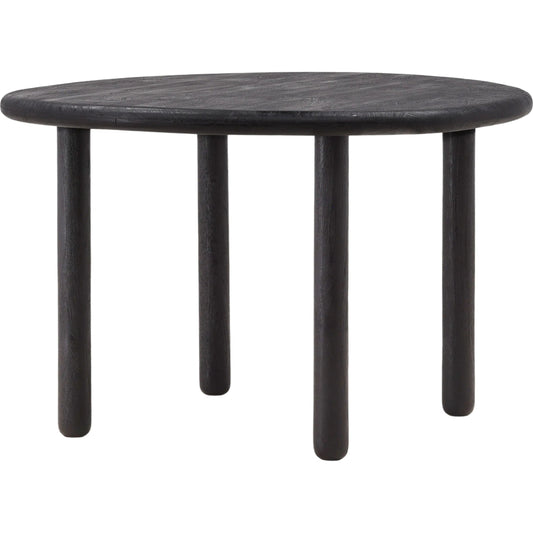 Joren Dining Table by Arch & Plane in black. Made from mango wood in a unique style.