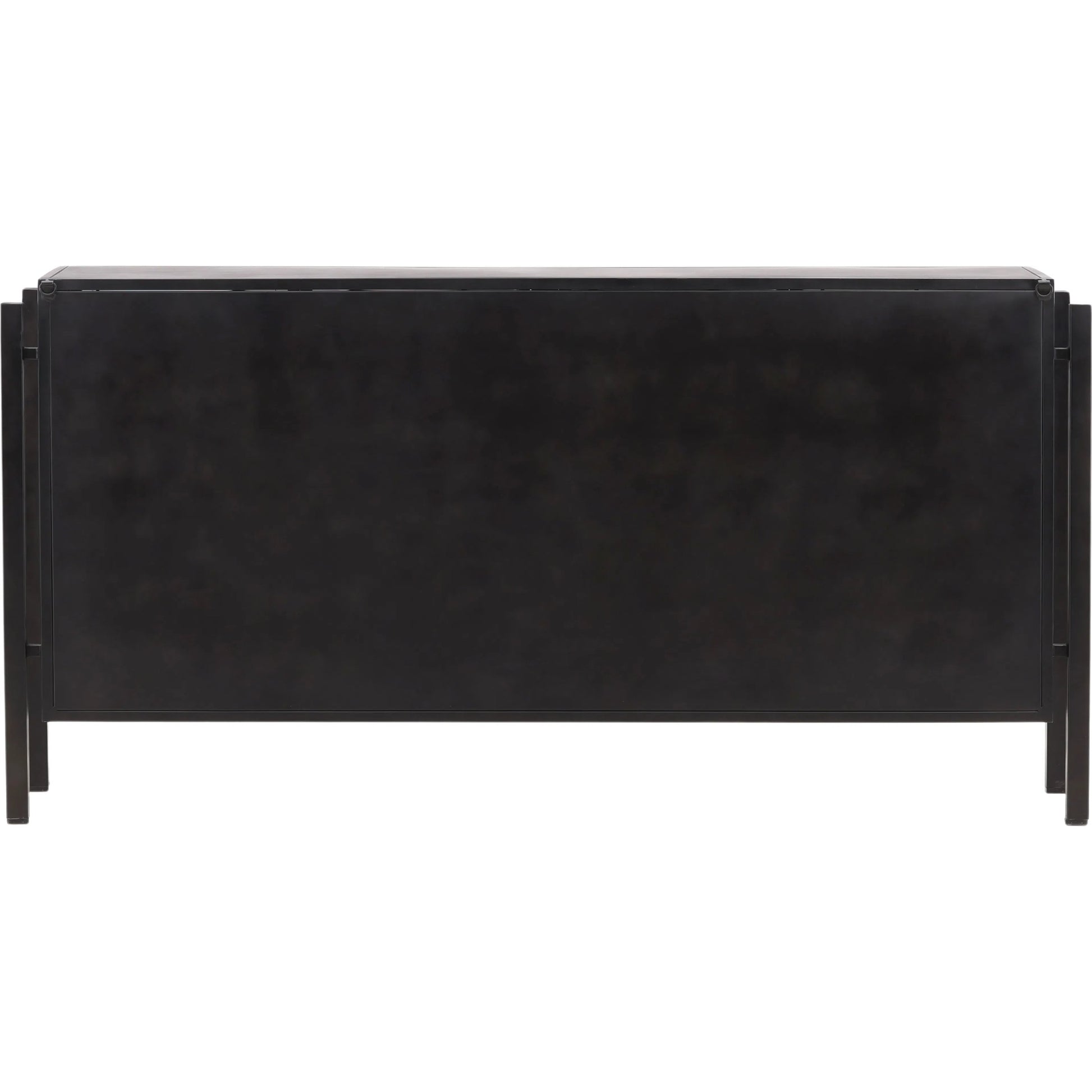 Brenton Sideboard by Arch & Plane in black. Made from iron, glass in a modern style.