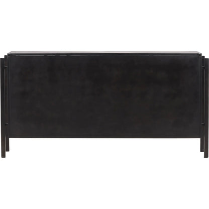 Brenton Sideboard by Arch & Plane in black. Made from iron, glass in a modern style.