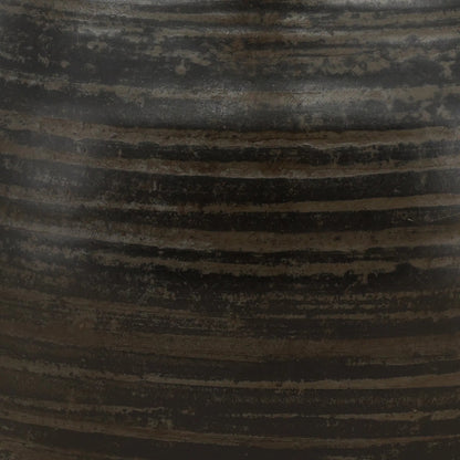 Fabrizio Vase by Arch & Plane in antique grey. Made from ceramic in a unique style.