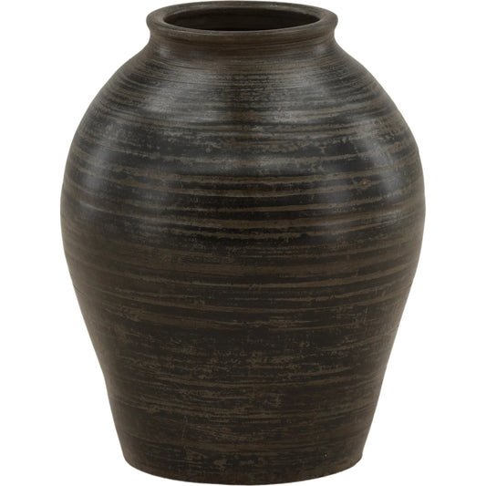 Fabrizio Vase by Arch & Plane in antique grey. Made from ceramic in a unique style.