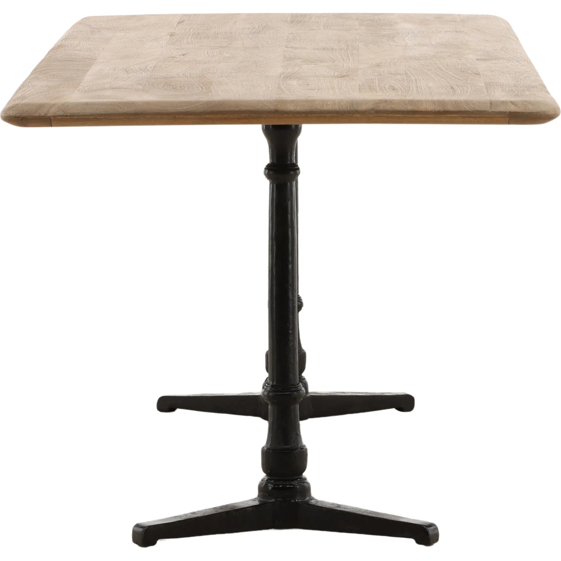 Christian Dining Table by Arch & Plane in natural, black. Made from mango wood, metal in a transitional style.