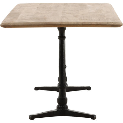 Christian Dining Table by Arch & Plane in natural, black. Made from mango wood, metal in a transitional style.