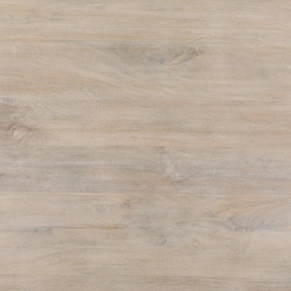 Jovany Dining Table by Arch & Plane in whitewash. Made from mango wood in a transitional style.