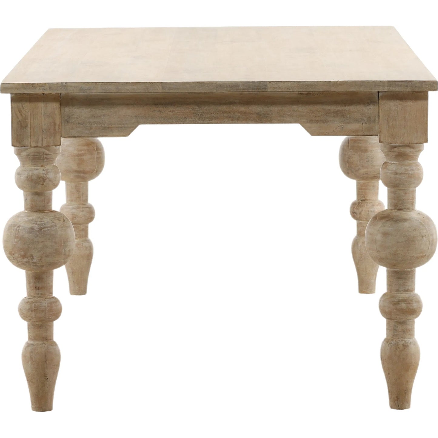 004 SI-2440627 | Additional Silo | Jovany Dining Table by Arch & Plane in whitewash. Made from mango wood in a transitional style.