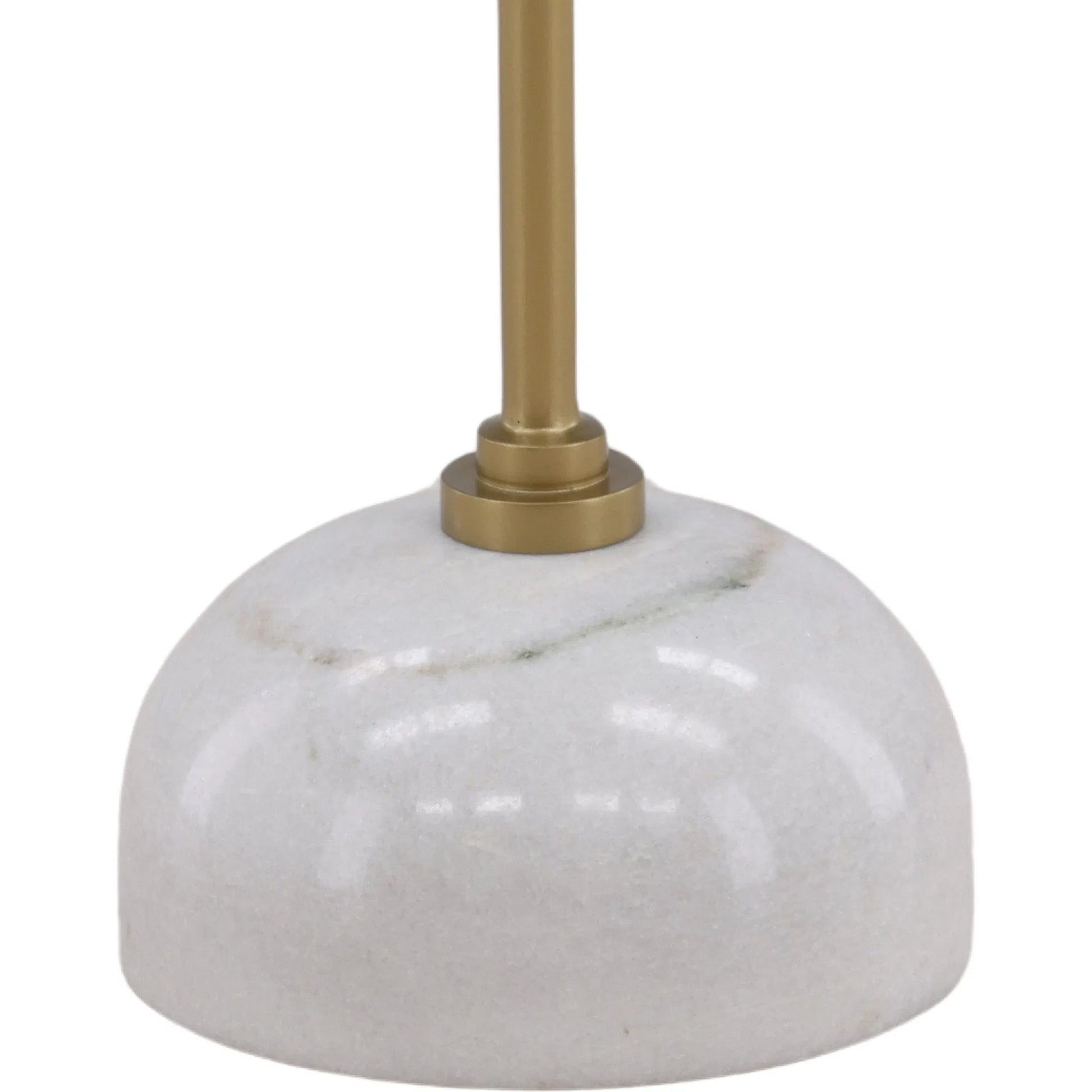 Aja Side Table by Arch & Plane in beige, brass. Made from tendu marble, rajnagar marble, iron in a modern style.