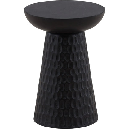 Marty Side Table by Arch & Plane in black. Made from mango wood in a modern style.