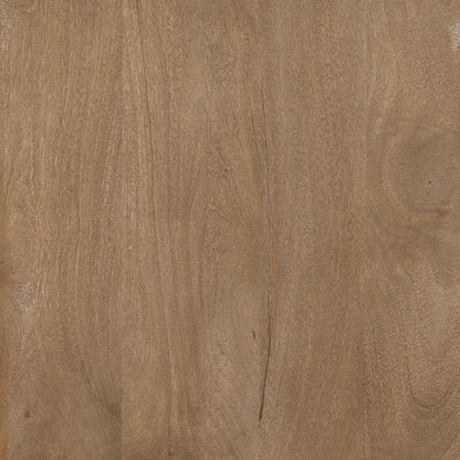 Dedrick Dining Table by Arch & Plane in natural. Made from mango wood in a transitional style.