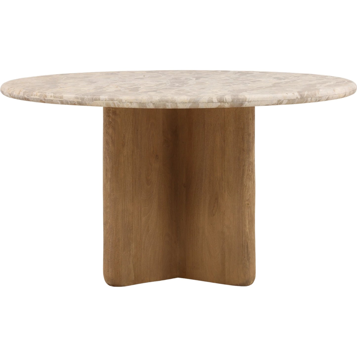 002 SI-2532934 | Additional Silo | Darleen Dining Table by Arch & Plane in beige, natural. Made from tendu marble, mango wood in a unique style.