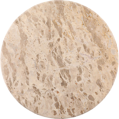 Darleen Dining Table by Arch & Plane in beige, natural. Made from tendu marble, mango wood in a unique style.