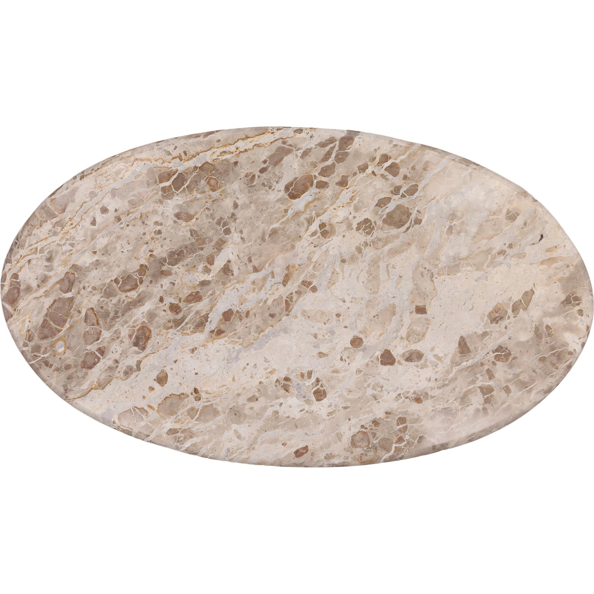 Deondre Coffee Table by Arch & Plane in beige, natural. Made from tendu marble, mango wood in a unique style.