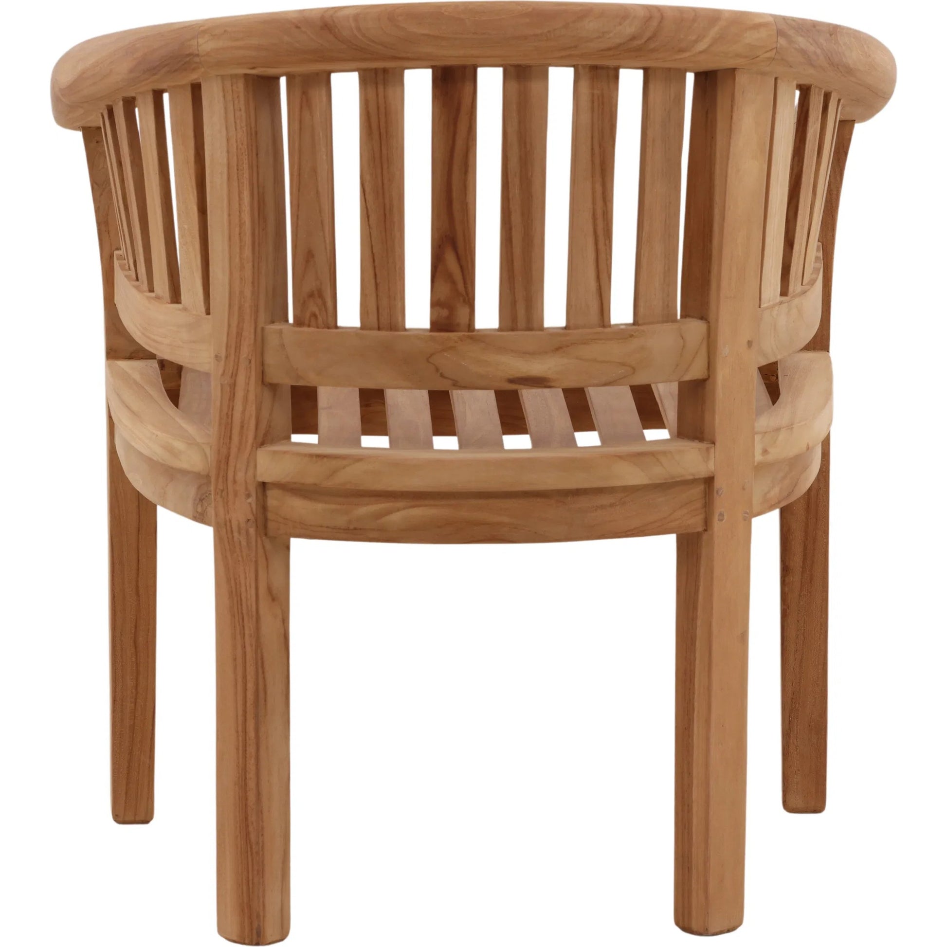 Savanna Outdoor Occasional Chair by Arch & Plane in natural. Made from teak wood in a unique style.