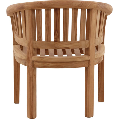 Savanna Outdoor Occasional Chair by Arch & Plane in natural. Made from teak wood in a unique style.