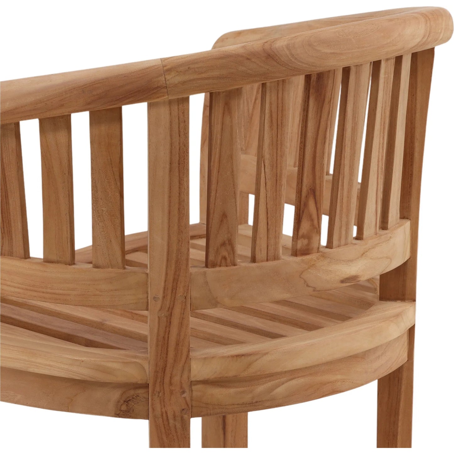 005 SI-2532946 | Closeup | Savanna Outdoor Occasional Chair by Arch & Plane in natural. Made from teak wood in a unique style.