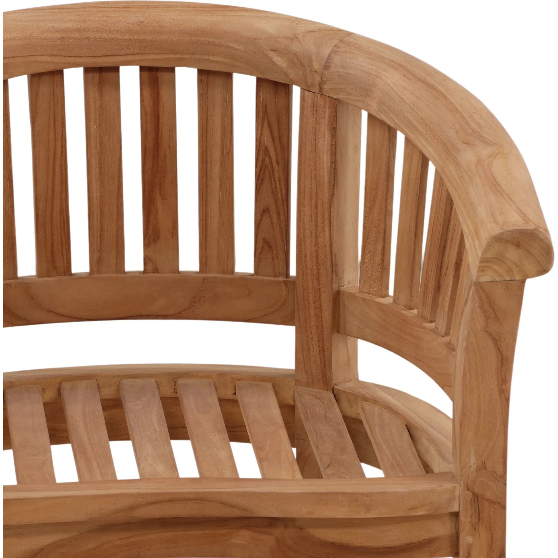 Savanna Outdoor Occasional Chair by Arch & Plane in natural. Made from teak wood in a unique style.