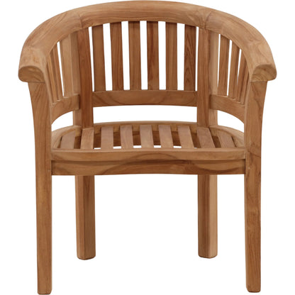 Savanna Outdoor Occasional Chair by Arch & Plane in natural. Made from teak wood in a unique style.