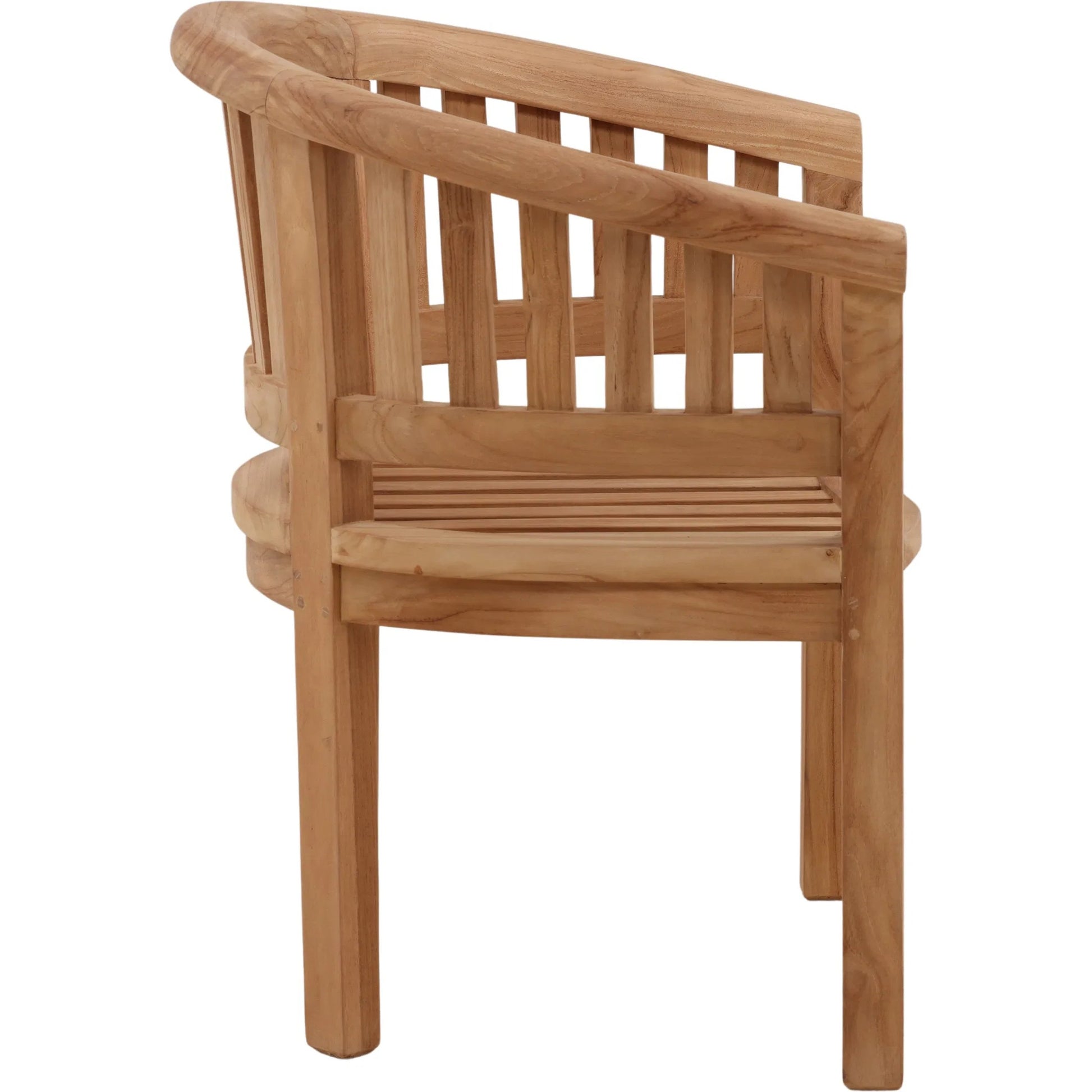 Savanna Outdoor Occasional Chair by Arch & Plane in natural. Made from teak wood in a unique style.
