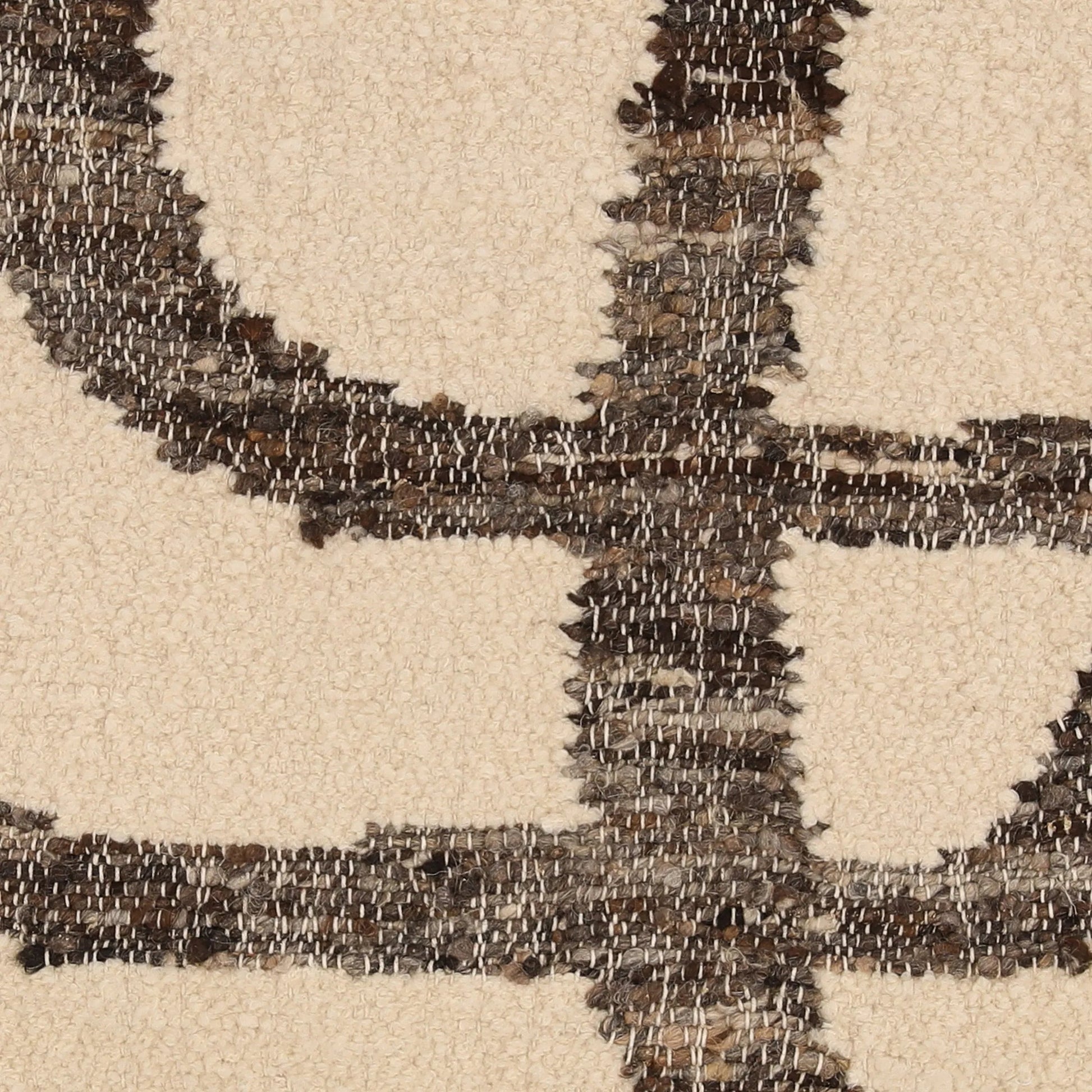 Kailee Pillow by Arch & Plane in charcoal, ivory. Made from handwoven wool cover in a unique style.