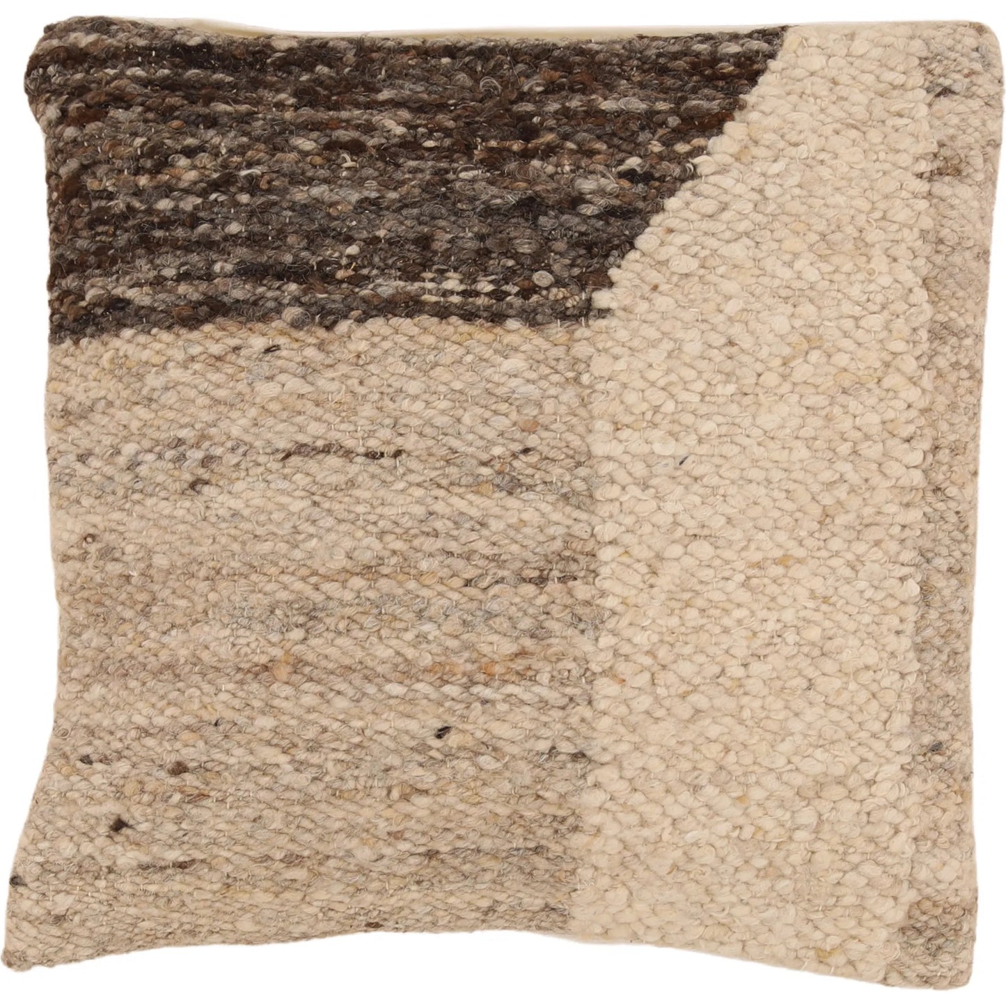 001 SI-2532954 | Primary Silo | Gene Pillow by Arch & Plane in charcoal, ivory. Made from handwoven wool cover in a unique style.
