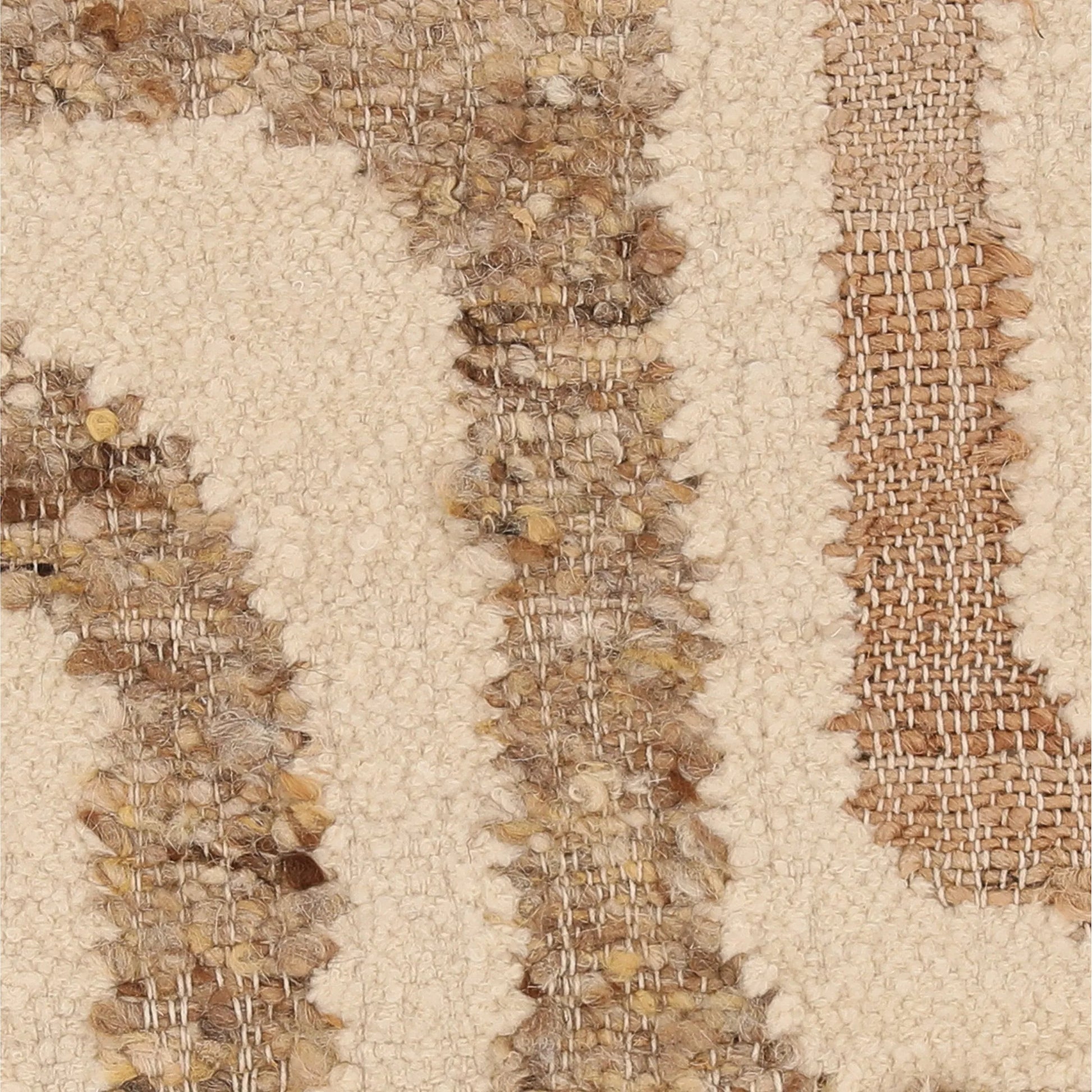 Arianna Pillow by Arch & Plane in sand. Made from handwoven jute, wool cover in a unique style.