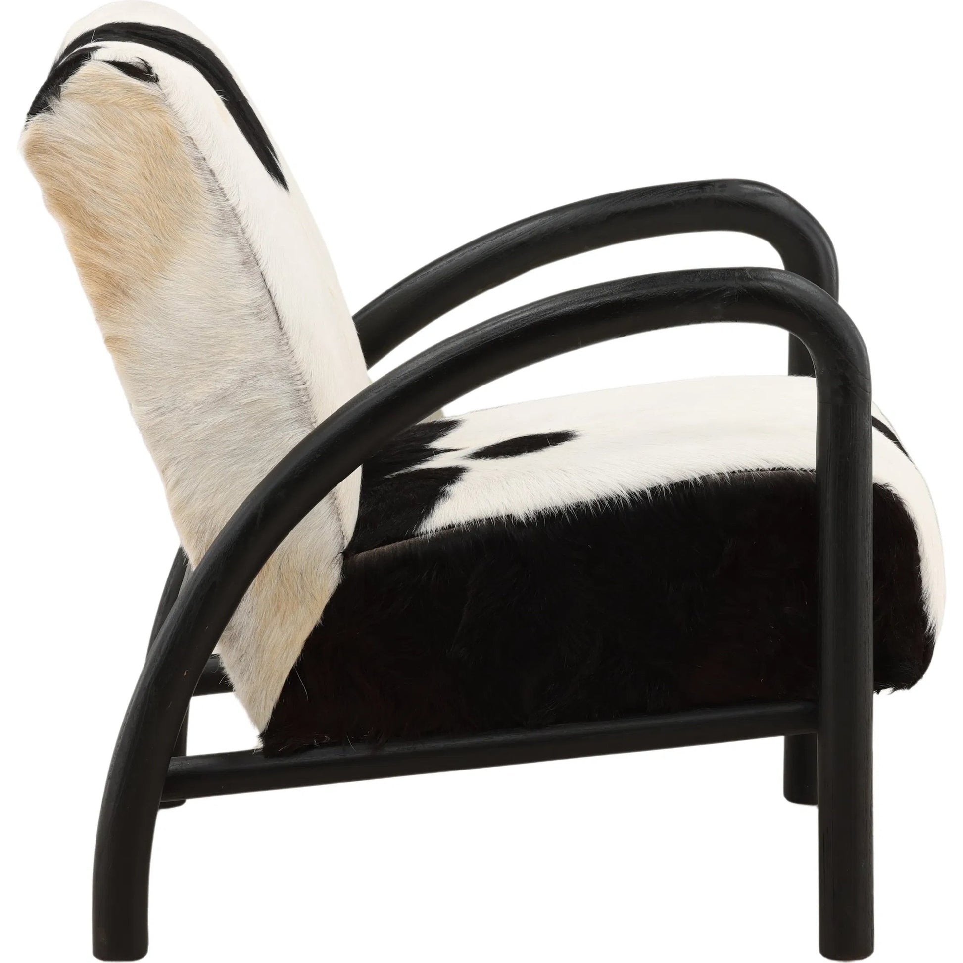 Rickie Occasional Chair by Arch & Plane. Made from goat hide, teak wood in a unique style.