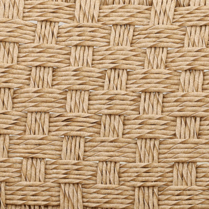 Adolf Outdoor Occasional Chair by Arch & Plane in natural. Made from synthetic rattan, teak wood in a unique style.