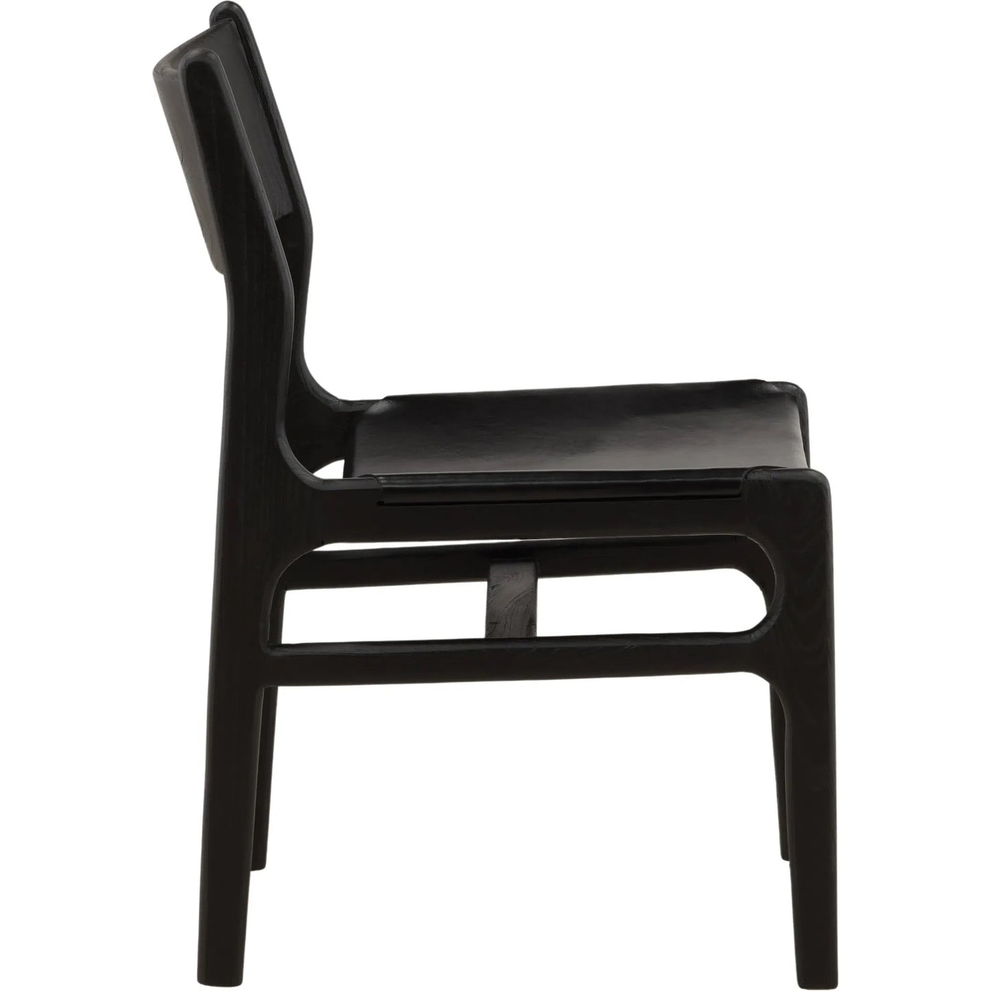 003 SI-2532964 | Additional Silo | Marcella Dining Chair (Set of 2) by Arch & Plane in black. Made from genuine leather, teak wood in a unique style.
