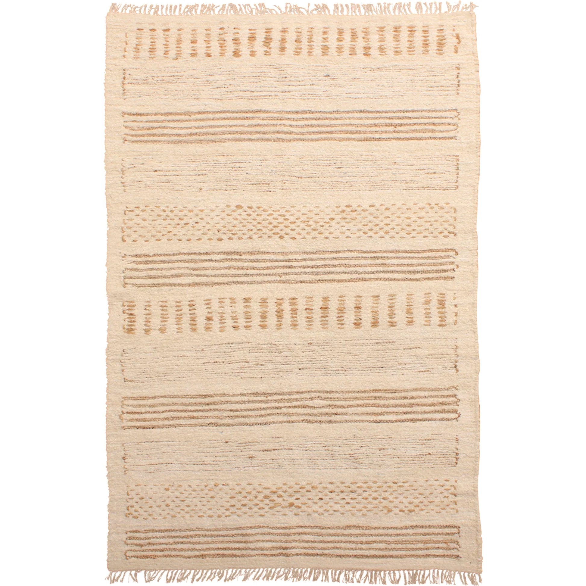 Angelo DOV44000-IVRY Rug by Arch & Plane in ivory. Made from handwoven reclaimed jute, cotton in a unique style.