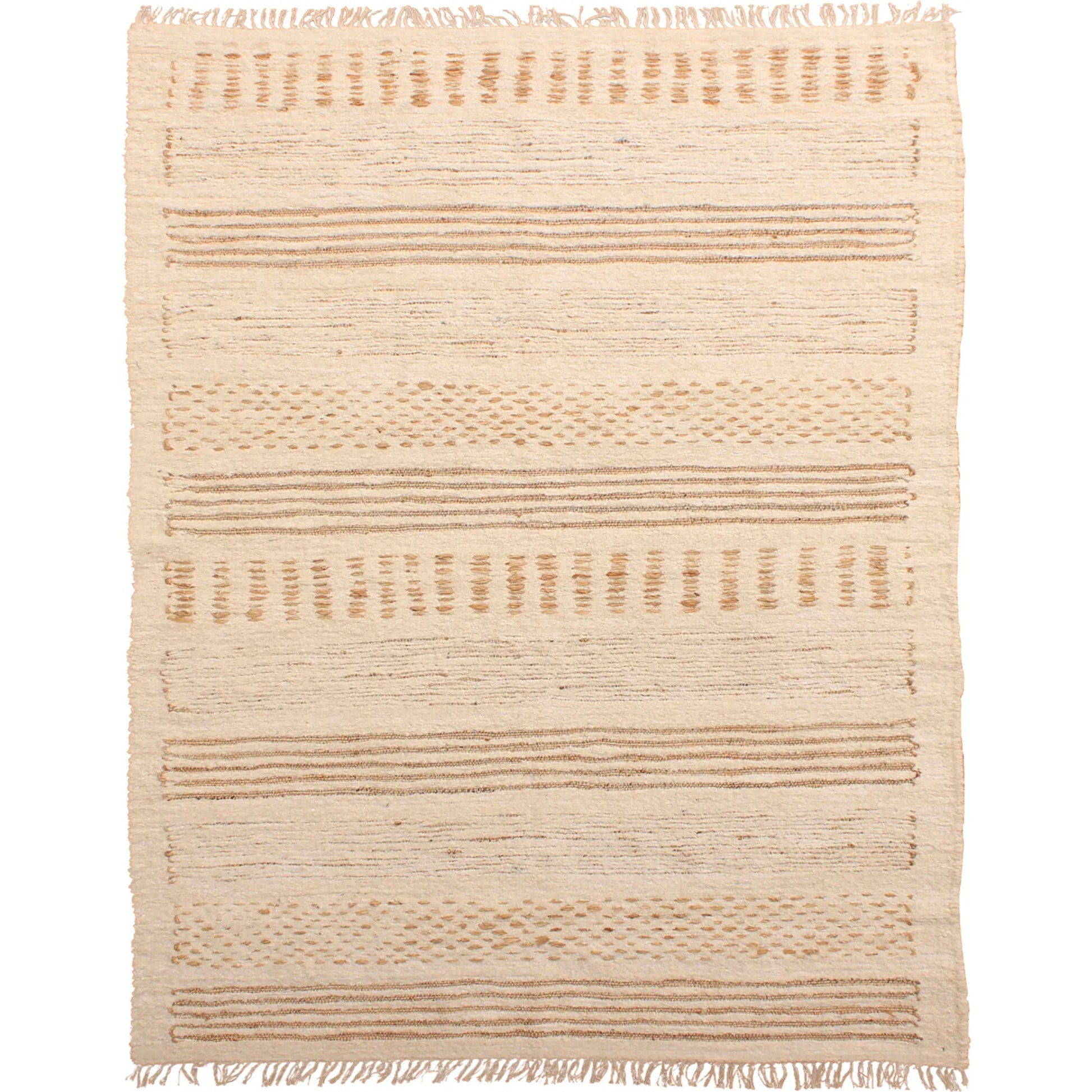 Angelo DOV44000-IVRY Rug by Arch & Plane in ivory. Made from handwoven reclaimed jute, cotton in a unique style.