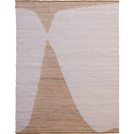 Fieldstone DOV44003-IVRY Rug by Arch & Plane in ivory. Made from handwoven wool, jute in a unique style.
